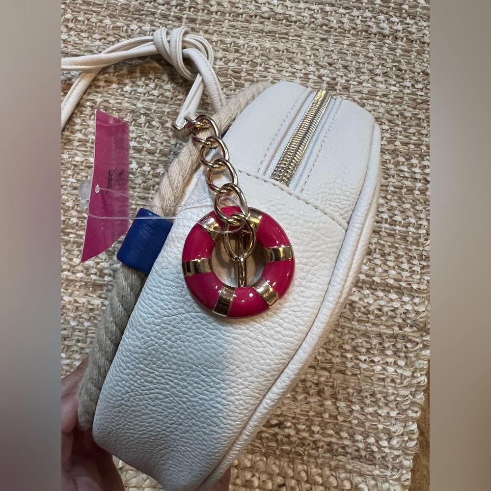 Betsey Johnson Nautical Themed Round Crossbody Bag - Picture 4 of 7